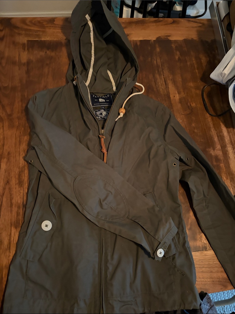 Penfield Olive rain jacket